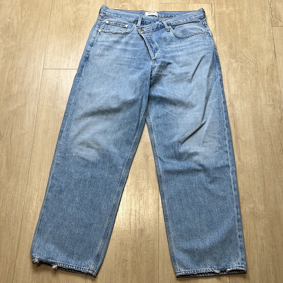 AGOLDE Crisscross Upsize High Waist Jeans SIZE 33 1215 - Picture 5 of 10